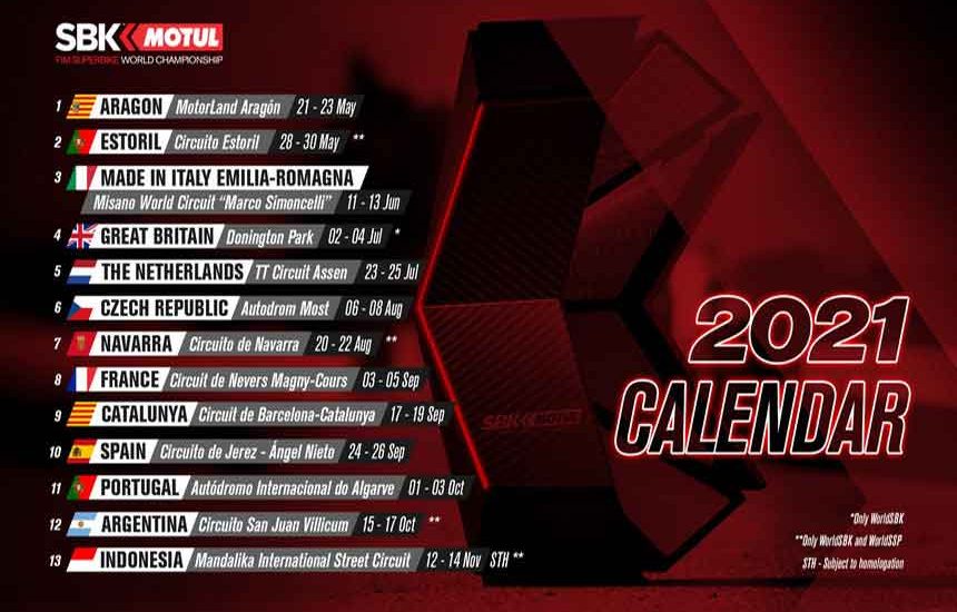 November, Superbike 2021 di Mandalika