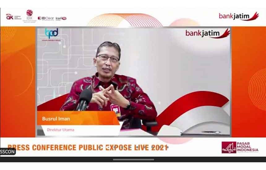 Bank Jatim di Public Expose Live 2021