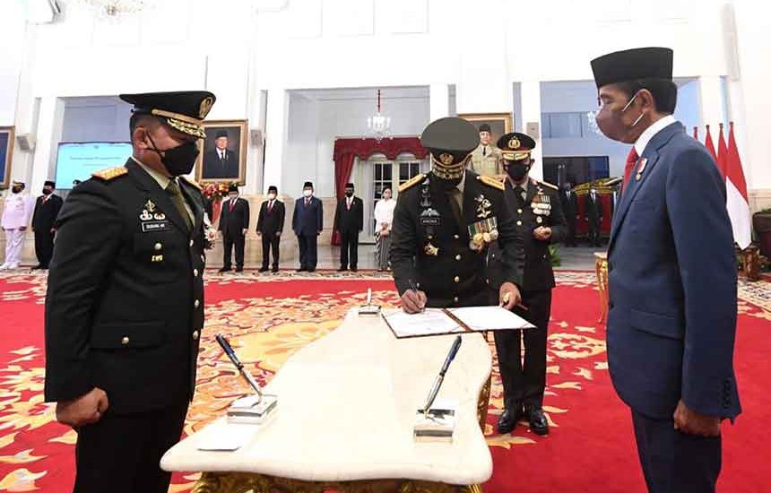 Jokowi Lantik KSAD Jenderal Dudung
