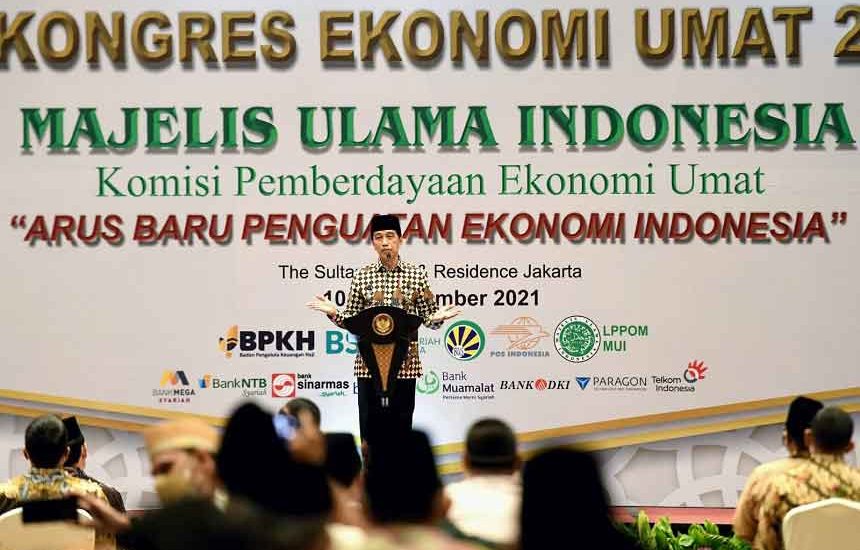 Pidato Jokowi di Kongres Ekonomi Umat