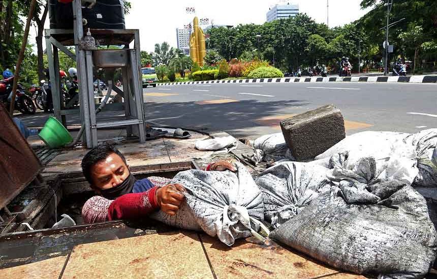 Upaya Surabaya Cegah Genangan di Pusat