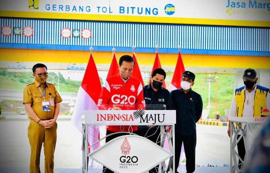 Tol Seksi Danowudu-Bitung Diresmikan