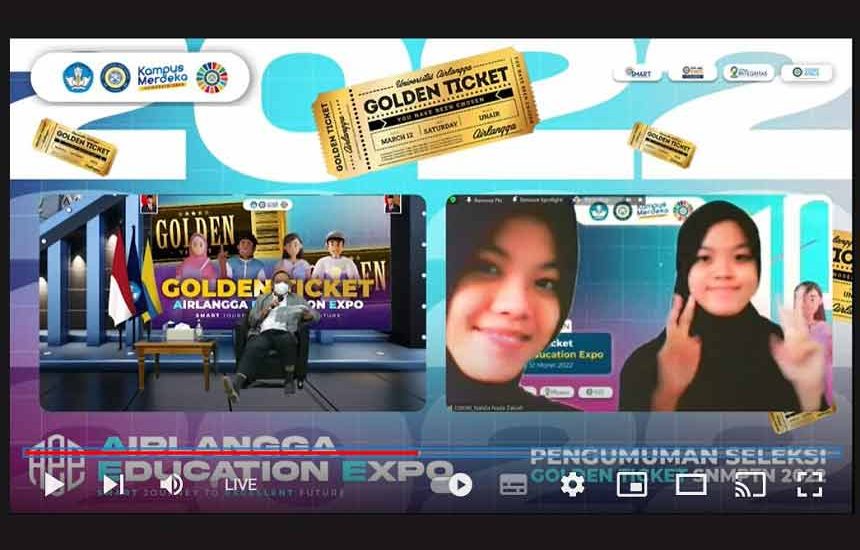 Si Kembar Raih Golden Ticket Unair