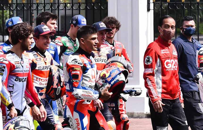 Jokowi Terima Pembalap MotoGP