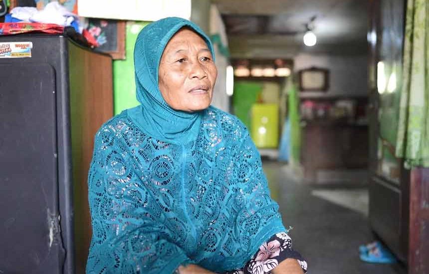 Rumah Mbah Samroh Kena Rob Lagi