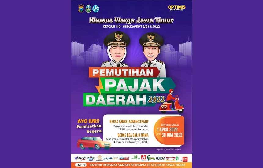 Khofifah Berlakukan Pemutihan Pajak