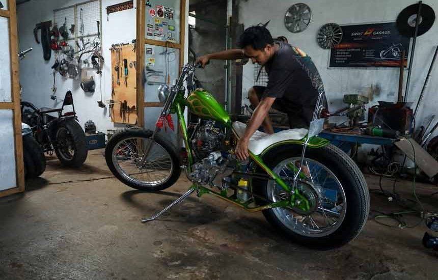 Motor Custom Bangkit Setelah Ikut Lapak Ganjar