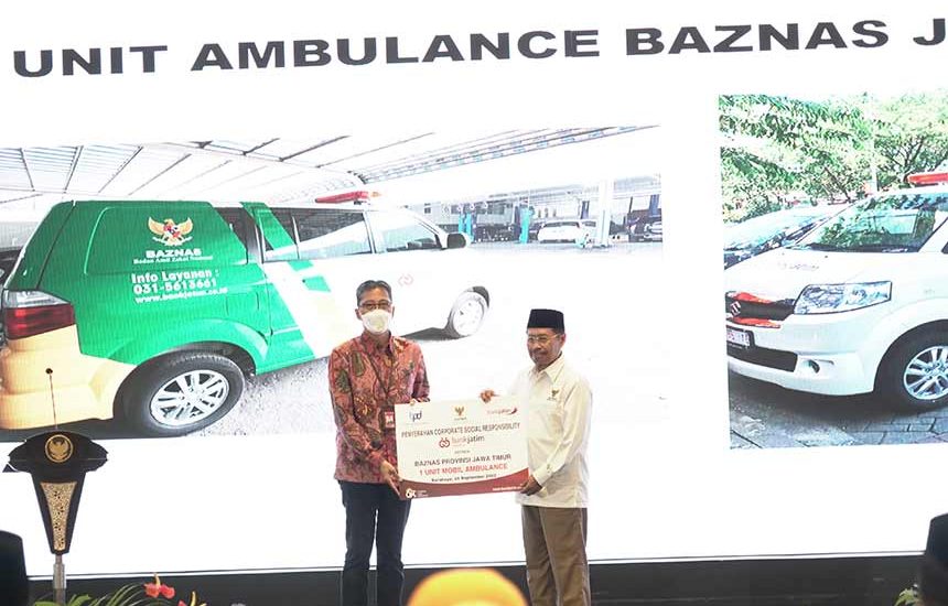 CSR Ambulance Bank Jatim untuk BAZNAS Jatim