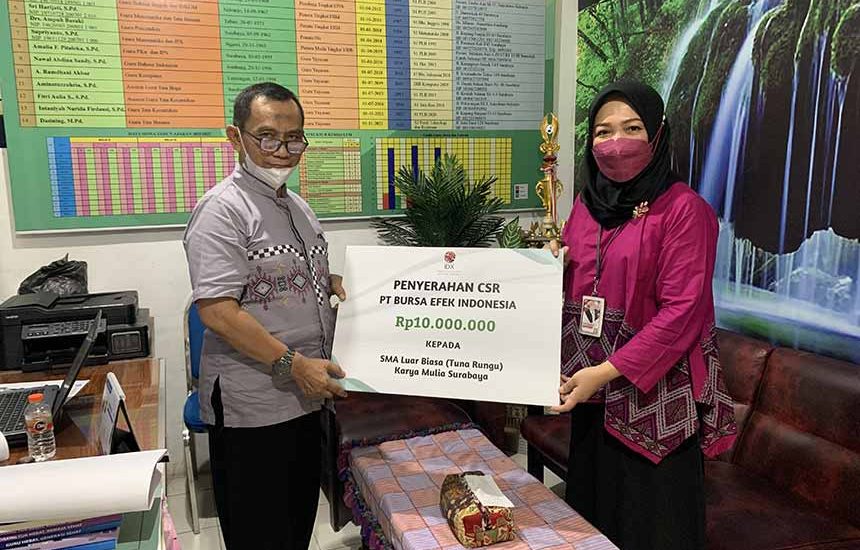 CSR BEI Bagi SLB Karya Mulia Surabaya