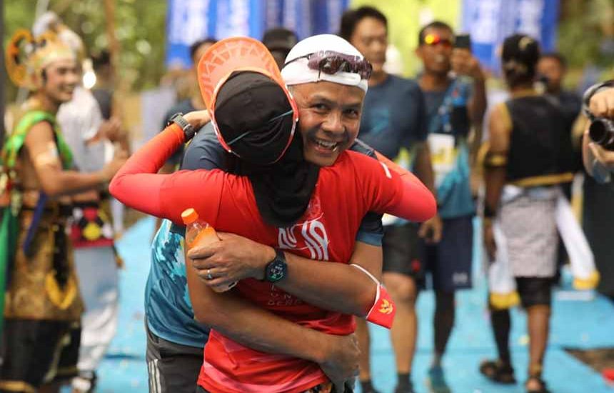 Istri Ganjar Juara 3 International Trail Run