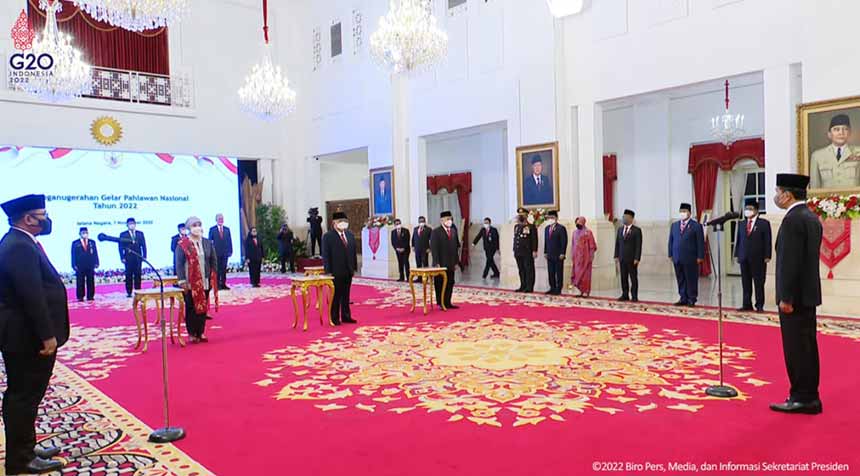 Gelar Pahlawan Nasional Lima Tokoh