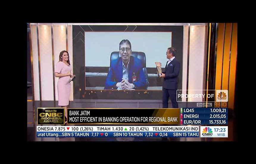 Bank Jatim Raih ‘CNBC Indonesia Awards’