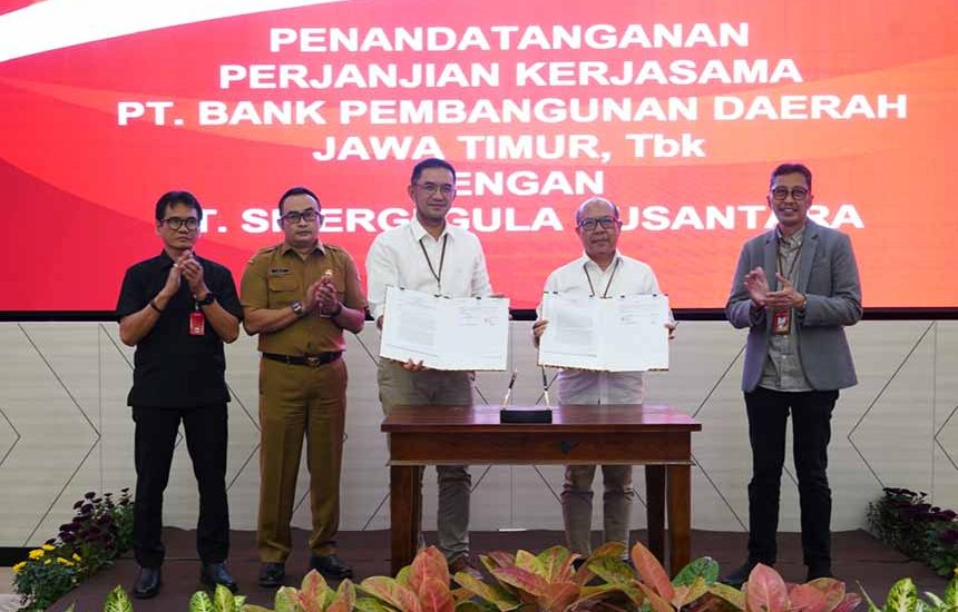 Kerjasama Bank Jatim dan PT Sinergi Gula Nusantara