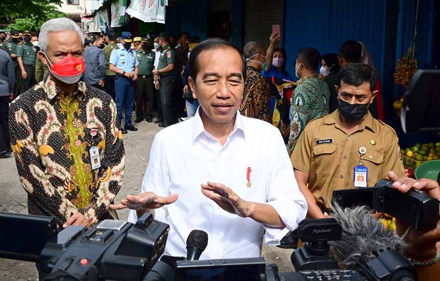 Jokowi Kunjungi Pasar Malang Jiwan Colomadu