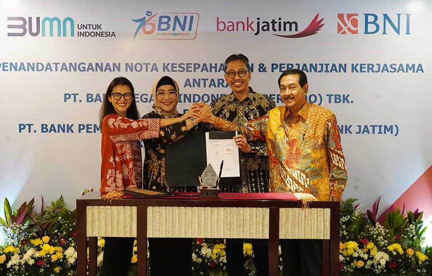 Bersama BNI, Bank Jatim Tingkatkan Layanan Perbankan Digital