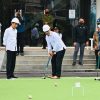 Jokowi Nonton Menteri PUPR Main Gateball