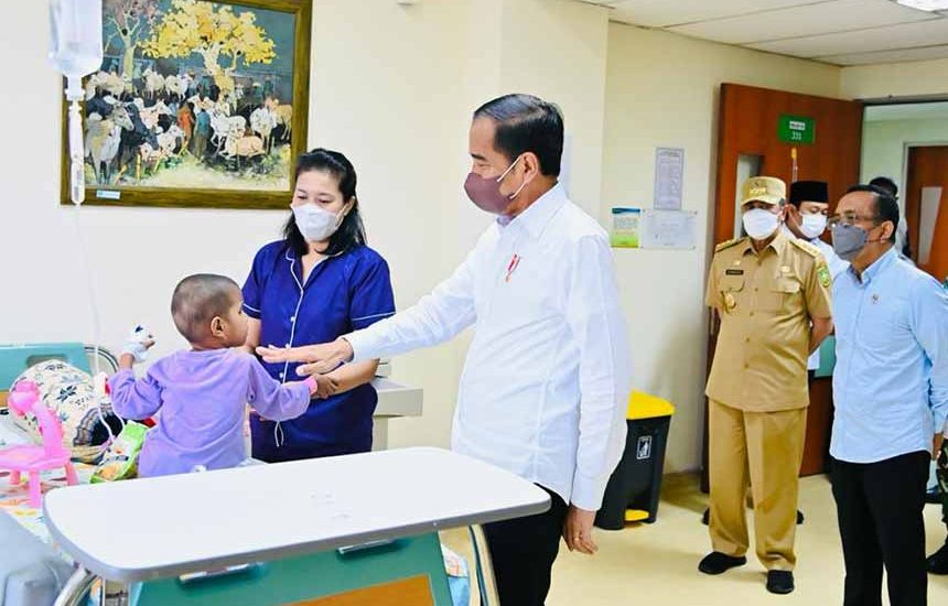 Jokowi Tinjau RSUD Arifin Achmad