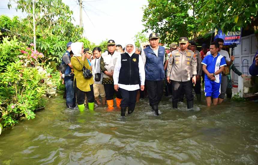 Kolaborasi Tangani Banjir di Lamongan