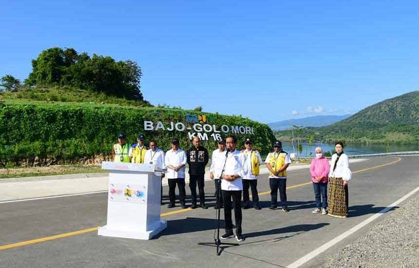 Jokowi Resmikan Akses Labuan Bajo-Golo Mori