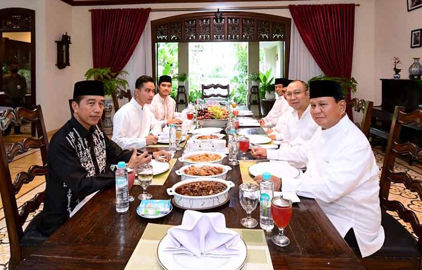 Lebaran Jokowi Dikunjungi Prabowo