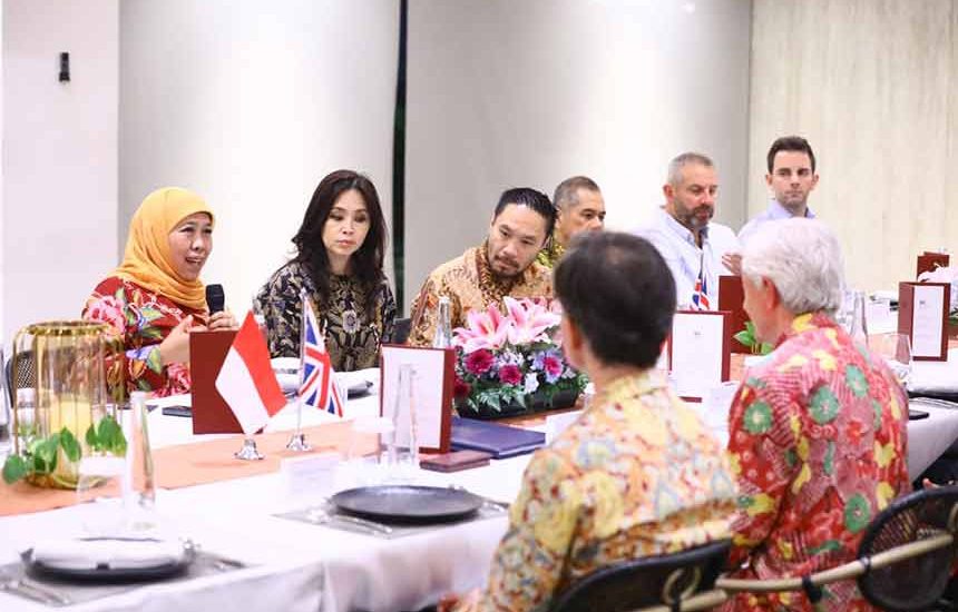 Khofifah Diskusikan Potensi Kerjasama UK-Jatim