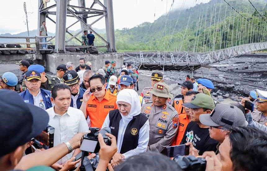 Jembatan di Lumajang Rampung 2 Bulan