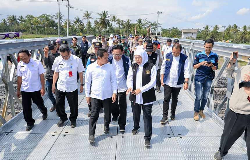 Jembatan Mujur II Lumajang Pulih