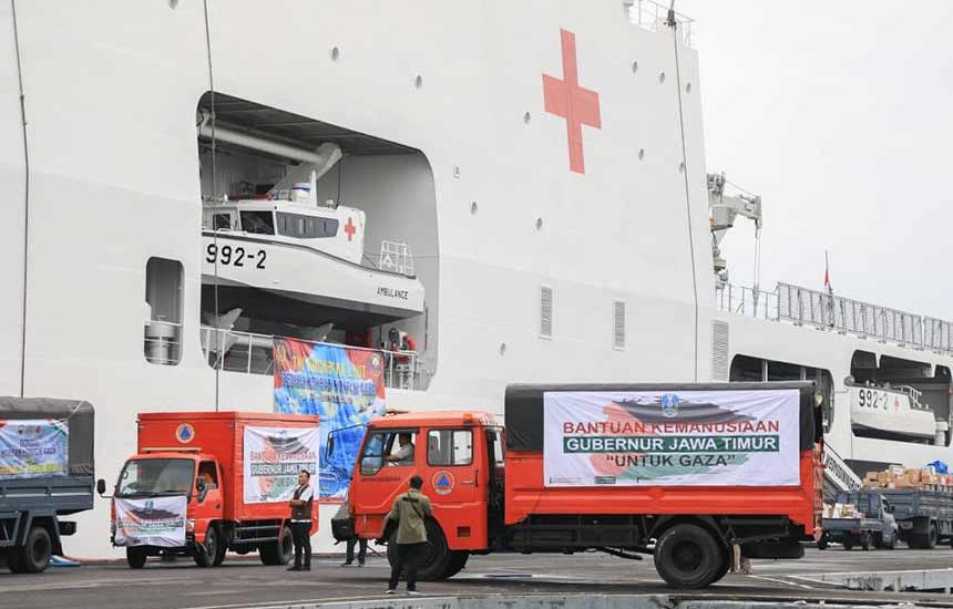 Bantuan Jatim untuk Konflik Gaza Dikirim