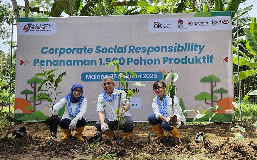 Ulang Tahun, Pasar Modal Tanam Ribuan Pohon