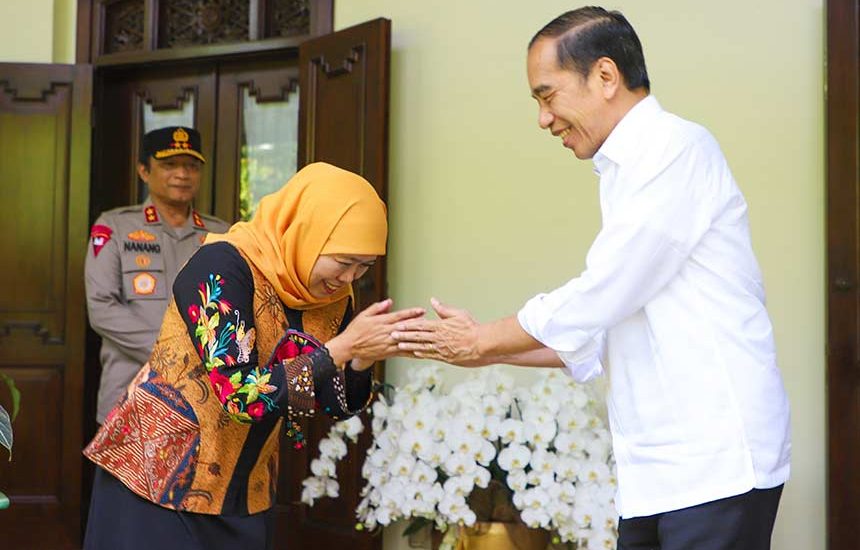 Khofifah Silaturahim ke Rumah Jokowi