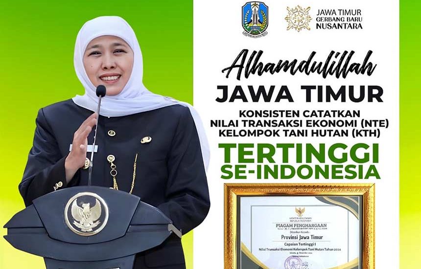 Ekonomi Kelompok Tani Hutan Jatim Tertinggi