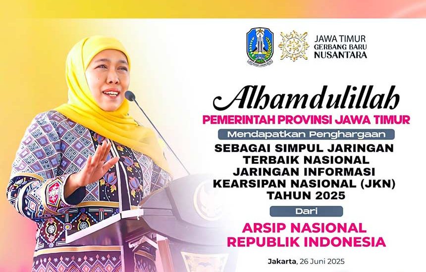 Jatim Raih Penghargaan Simpul Jaringan Terbaik