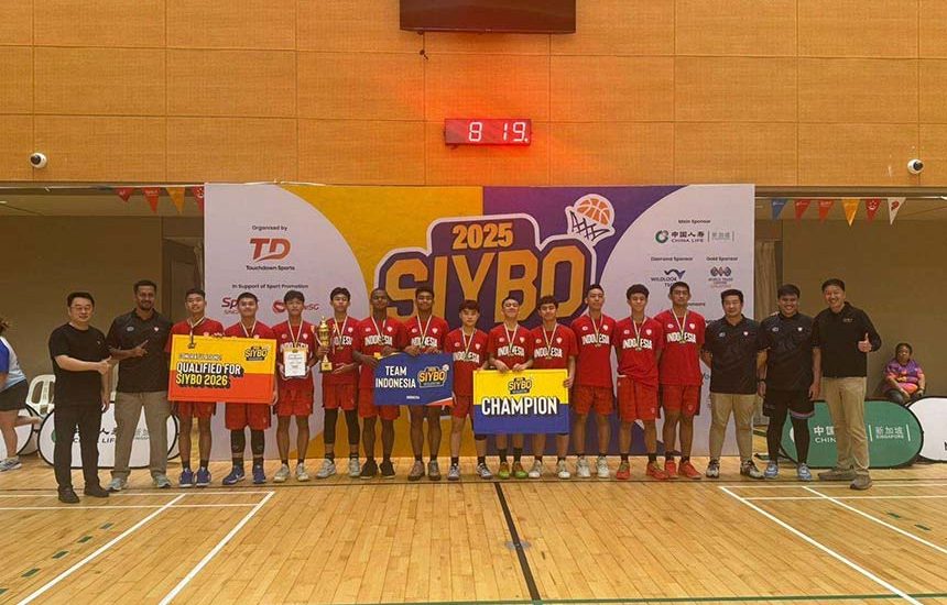 Basket Putra Indonesia U-15 Juara SIYBO 2025