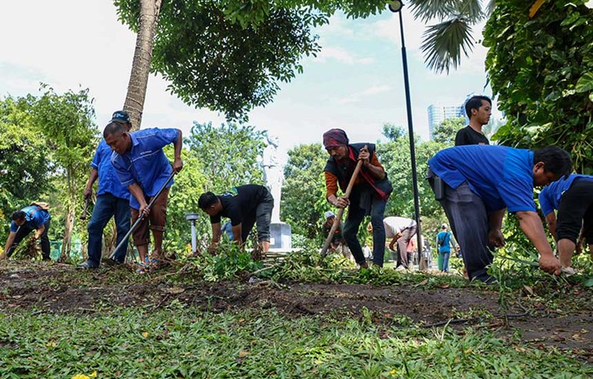 Taman Apsari Pulih Pasca Pesta Rakyat