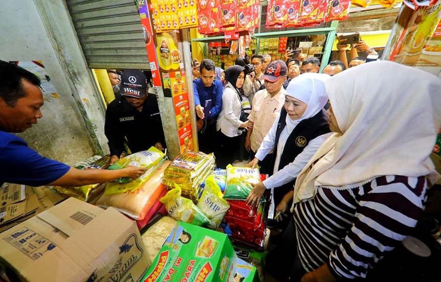 Khofifah Pastikan Harga Beras Terjangkau