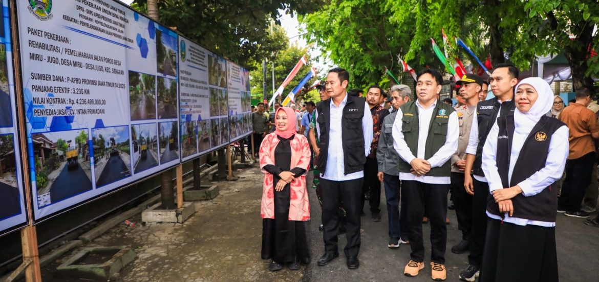 Rehab Jalan Poros Miru-Jugo Lamongan Diresmikan
