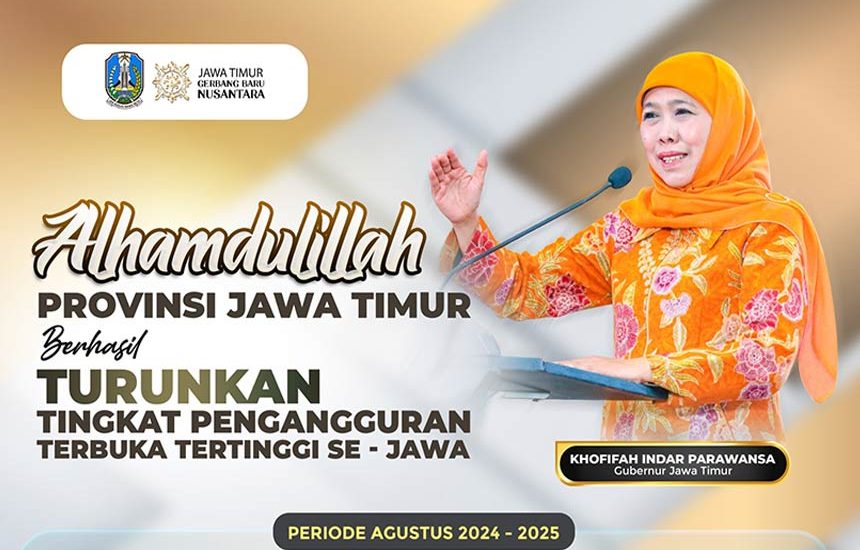 Tingkat Pengangguran Terbuka Jatim Turun