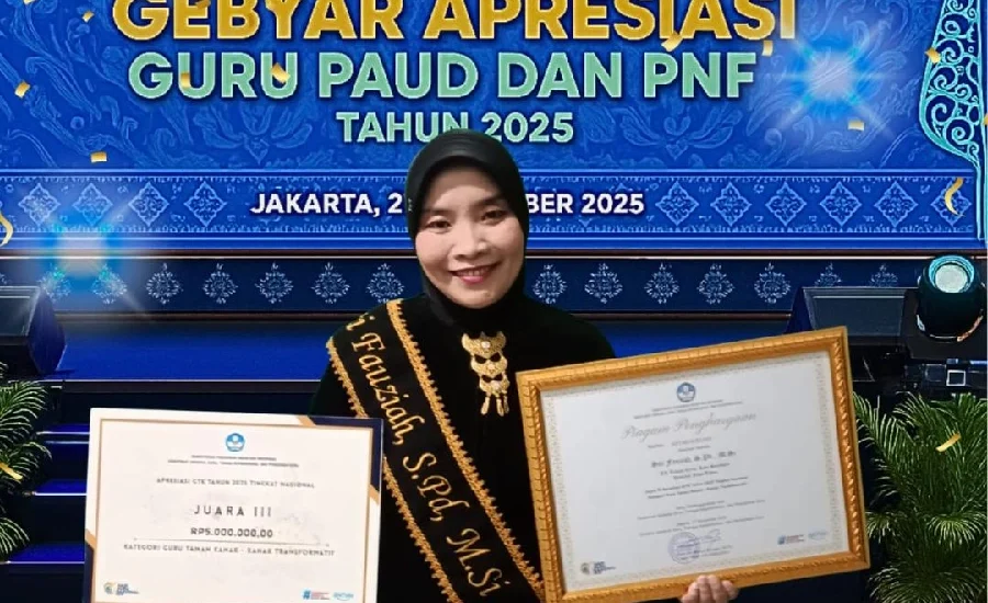 Alumnus MAPSI UNAIR Raih Juara III Apresiasi Guru TK Transformatif Nasional 2025