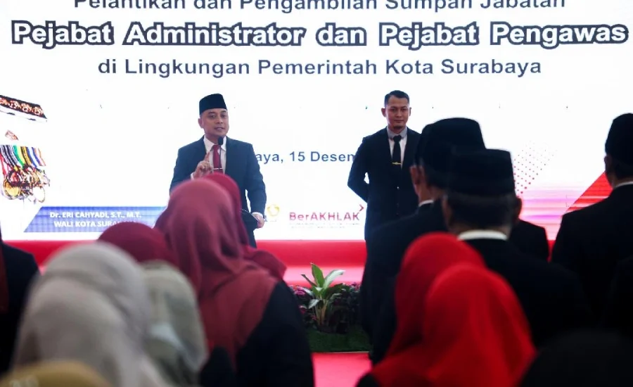 Putar Jabatan Jelang Akhir Tahun, Eri Cahyadi Uji Kepemimpinan 79 Pejabat Surabaya