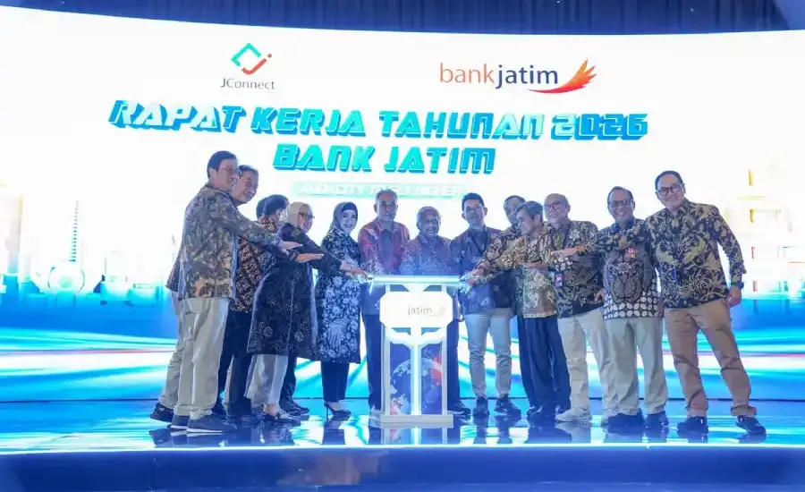 Bank Jatim Mantapkan Transformasi Lewat Rakerta 2026, Bidik Posisi BPD Nomor Satu Nasional Bank Jatim menggelar Rapat Kerja Tahunan 2026 di Malang untuk memperkuat transformasi bisnis dan menegaskan target menjadi BPD nomor satu di Indonesia.