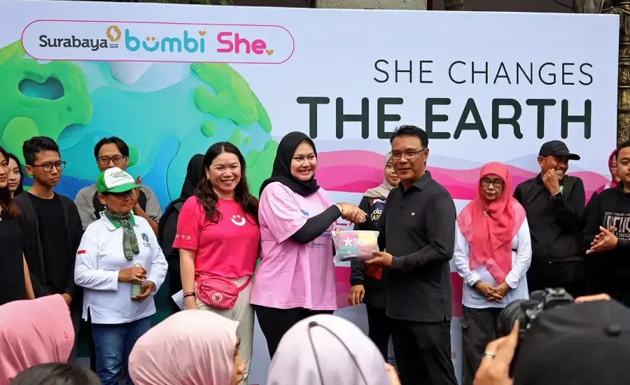 Hari Bumi 2026, Pemkot Surabaya dan Bumbi Gaungkan Gerakan Pengurangan Sampah Pembalut Sekali Pakai