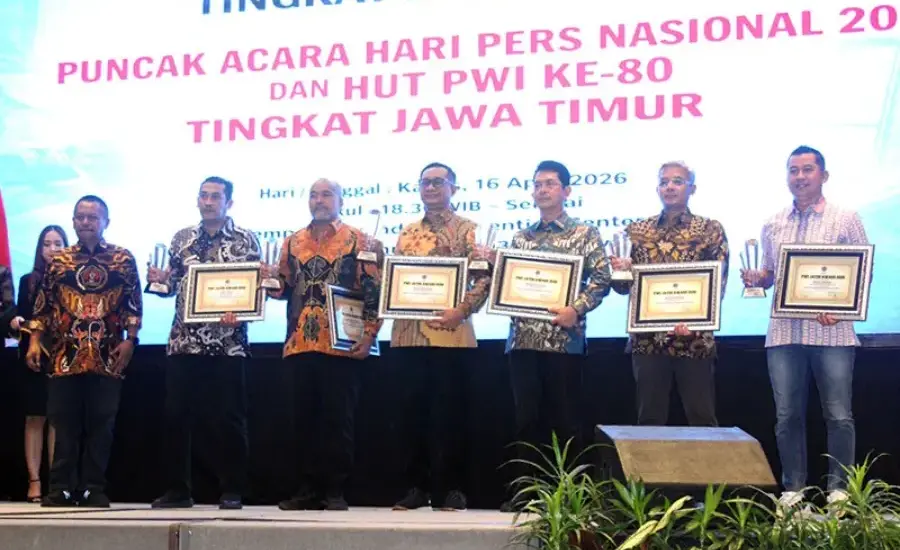 Puncak HPN 2026 PWI Jatim, 24 Tokoh Raih Penghargaan