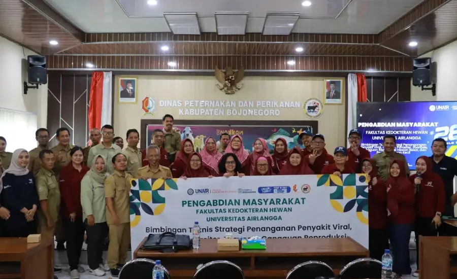 Perkuat Kompetensi Paramedik Veteriner, FKH UNAIR Gelar Bimtek Terpadu di Bojonegoro