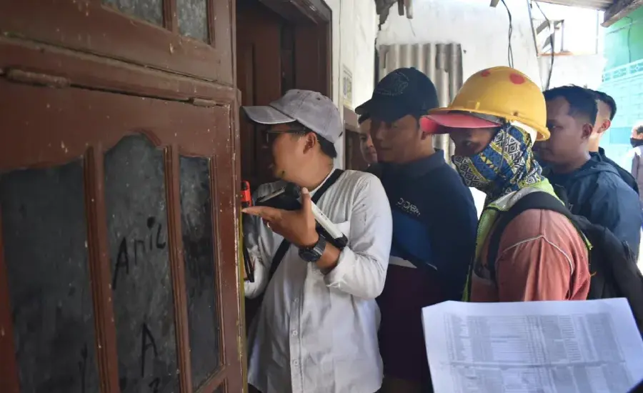 Normalisasi Ruang Sungai Kalianak Tahap III Dimulai, Pemkot Surabaya Tandai 182 Bangunan