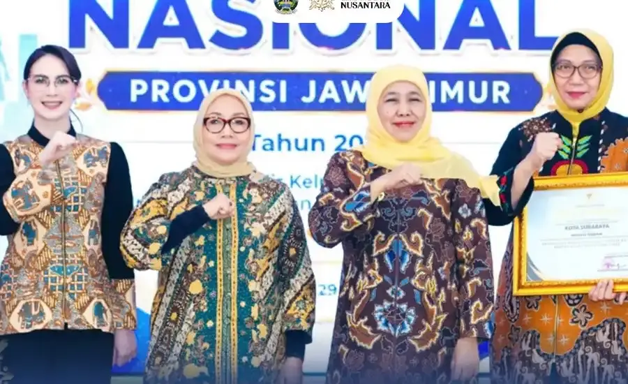 Khofifah bersama Menteri PPPA meluncurkan PELITA ASN di Harganas 2026 untuk memperkuat ketahanan keluarga ASN dan meningkatkan kualitas pelayanan publik.